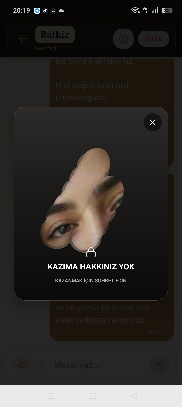 Kazıyarak keşfet — konuştukça açılır